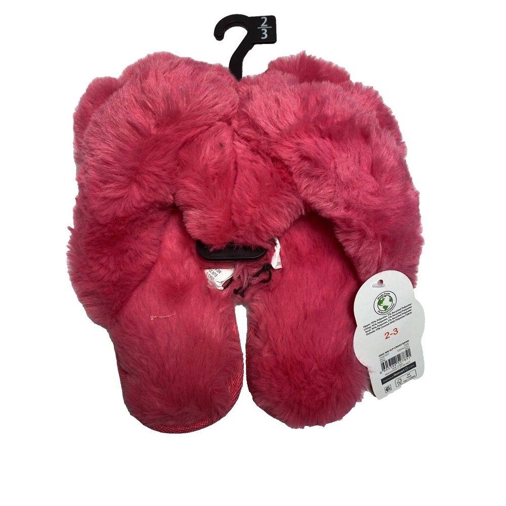 wonder nation girls pink sandal‎ slippers hard sole size 2-3
